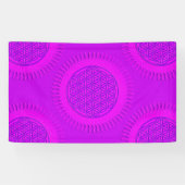 花 – 日 – 継ぎ目のないパターン3 横断幕 (横)