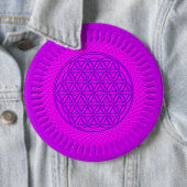 花 – 日 – 継ぎ目のないパターン3 缶バッジ (インサイチュ)