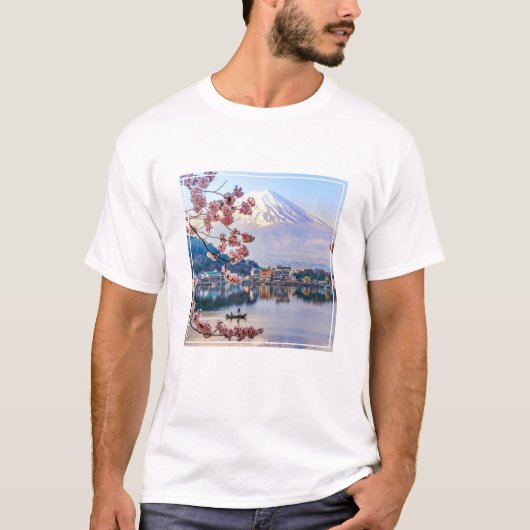 花 |春さくらんぼBrothers Japan Tシャツ (正面)