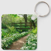 花 |森の白い野草 キーホルダー (裏面)