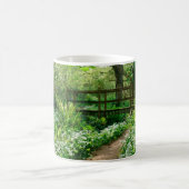 花 |森の白い野草 コーヒーマグカップ (中央)