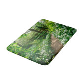 花 |森の白い野草 バスマット (アングル)