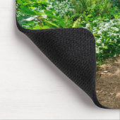 花 |森の白い野草 マウスパッド (コーナー)