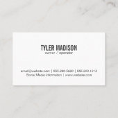 花 |植物園の花 名刺 (裏面)