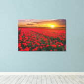 花 |植物園オランダ キャンバスプリント (インサイチュ (ウッドフロア))