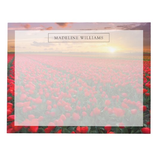 花 |植物園オランダ ノートパッド (正面)