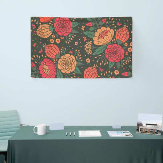 花 横断幕 (トレードショー)