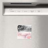 花 – 清潔または汚い マグネット (インサイチュ (食洗機))