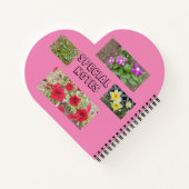 花（特別なメモ）スパイラルノート ノートブック (裏面)