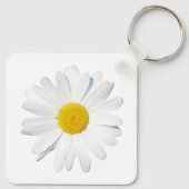 花 |独身のデイジー キーホルダー (裏面)