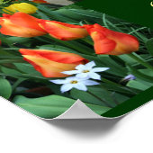 花「畑のユリを考える」ポスター ポスター (角)