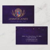 花 – 癒しの結晶ビジネスカード 名刺 (正面/裏面)