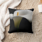 花 |白いカラリリー クッション (ブランケット)