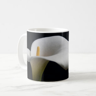 花 白いカラリリー コーヒーマグカップ