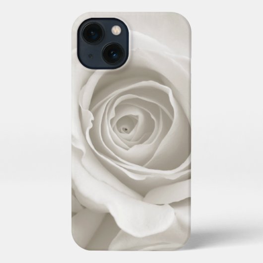 花 |白いバラ iPhoneケース (裏面)