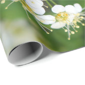 花、白い植物、絵のような風景、 ラッピングペーパー (ロールコーナー)