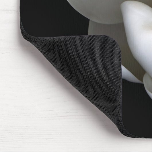 花 |白い独身のマグノリアの花 マウスパッド (コーナー)