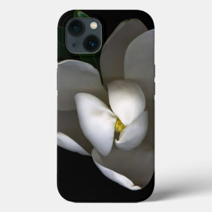 花 白い独身のマグノリアの花 iPhone 13ケース