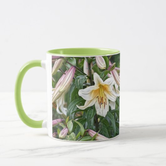 花 白ユリ マグカップ (左)