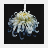 花 |白菊 ガラスオーナメント (裏面)
