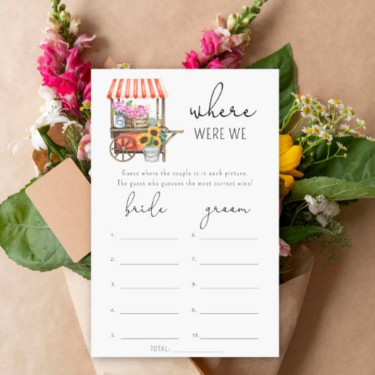 花 – 私たちはブライダルシャワーゲーム