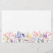 花 – 私は誰ブライダルシャワーゲーム 便箋 (裏面)