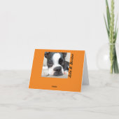 花-空白のなメッセージカード--をかぐのに時間をかけて下さい カード (裏面)