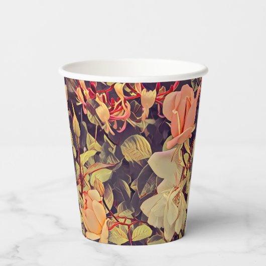 花 紙コップ (裏面)