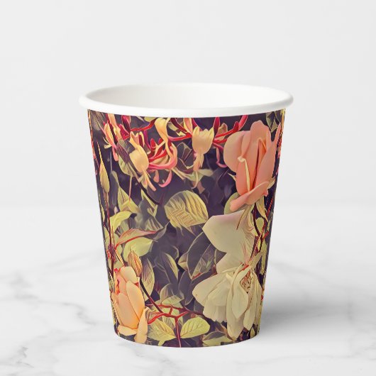 花 紙コップ (正面)