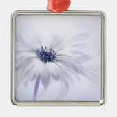 花 |紫淡い色のの花 メタルオーナメント (正面)
