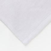 花 |紫色の虹彩花 フリースブランケット (角)