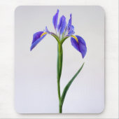 花 |紫色の虹彩花 マウスパッド (正面)