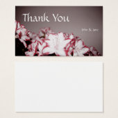 花 – 結婚のサンキューカード (正面&裏面)