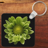 花 |緑の菊 キーホルダー (裏面)