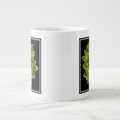 花 |緑の菊 ジャンボコーヒーマグカップ (正面)