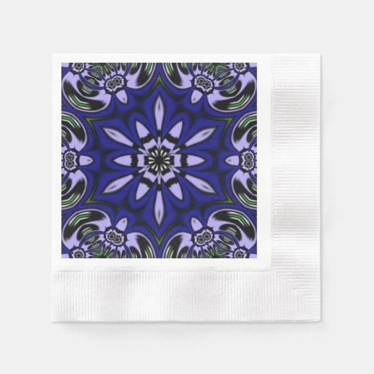 花 縁ありカクテルナプキン (正面)