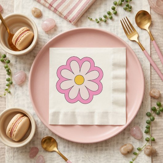 花 縁ありランチョンナプキン