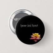 花 缶バッジ (正面&裏面)