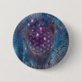 花 缶バッジ (正面)