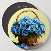 花 缶バッジ (正面&裏面)