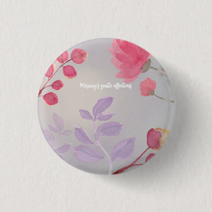 花 缶バッジ