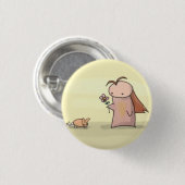 花 缶バッジ (正面&裏面)