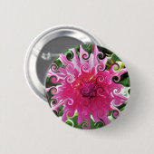 花 缶バッジ (正面&裏面)