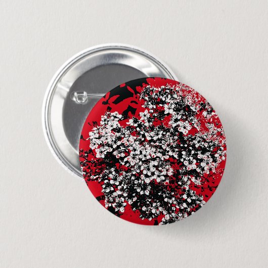 花 缶バッジ (正面&裏面)