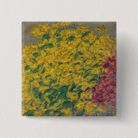 花 缶バッジ (正面)