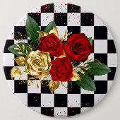 花 缶バッジ (正面)