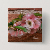 花 缶バッジ (正面)