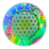 花 – 色鮮やかな方法1 セラミックノブ (正面)