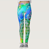 花 – 色鮮やかな方法1 レギンス (正面)