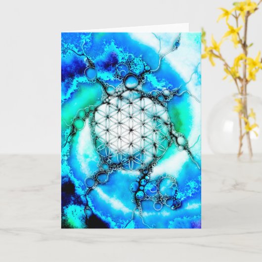 花 – 色鮮やかな方法2 カード (黄色い花)